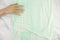 Light Mint Tie Dye Knit Jersey Fabric Remnant 1.5 yards